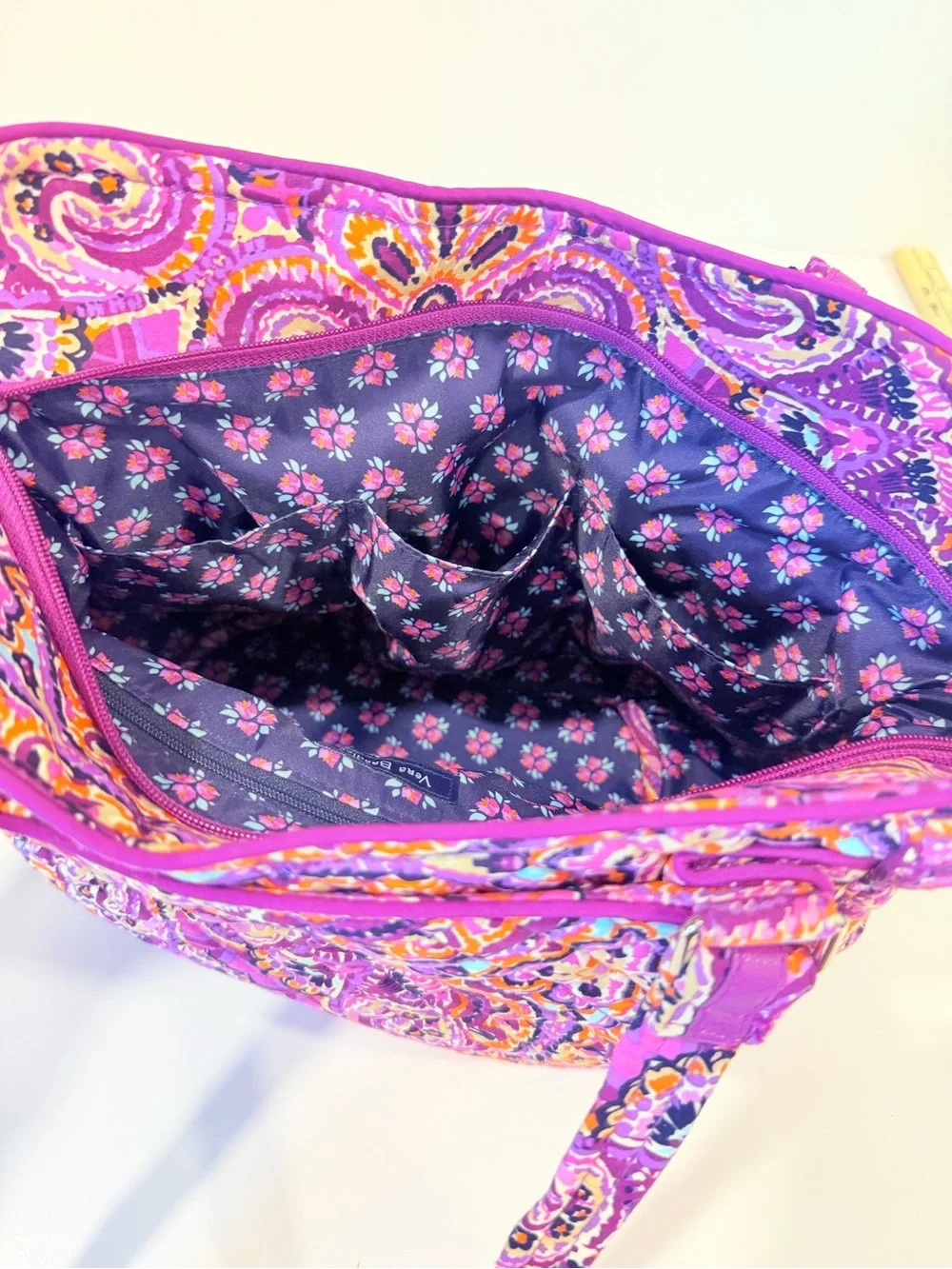 Vera Bradley Iconic Glenna Satchel Dream Tapestry NWT Retired Purple Paisley Bag